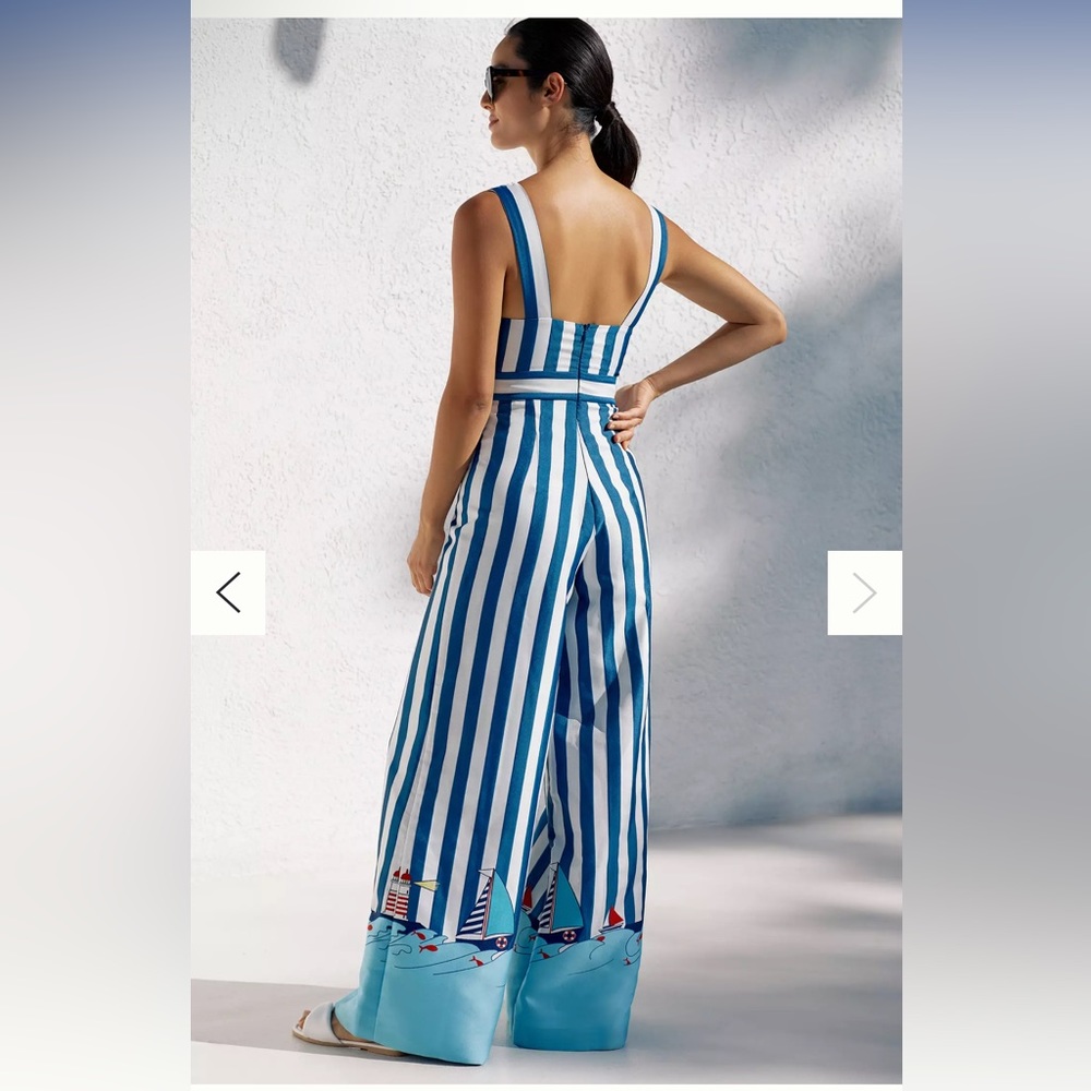 My Beachy Side x Emily In Paris Sailing Jumpsuit New - Picture 3 of 3